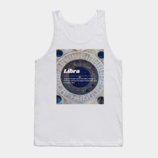 Libra Zodiac Roman Numeral Print Tank Top